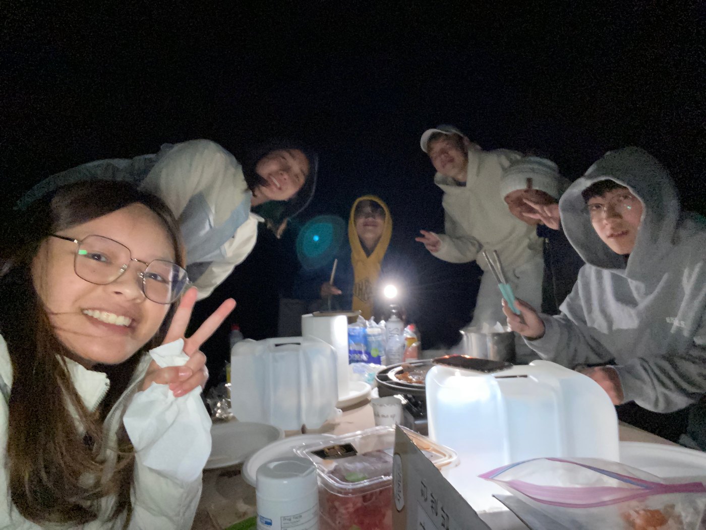 late-night cookout with friends